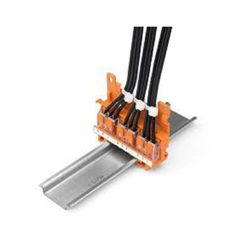 1 Support pour bornes Wago série 221 pour montage sur rail Din réf 221-500