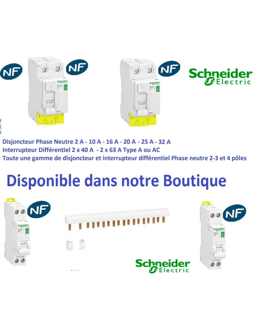 Interrupteur va et vient SCHNEIDER Odace blanc - S520204