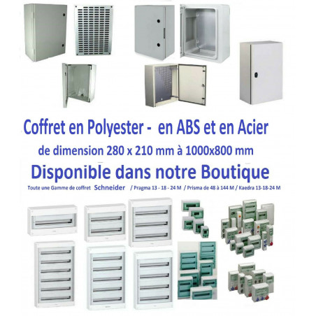 Coffret électrique Mini Opale 4 modules saillie Schneider 13394