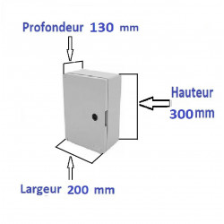 Coffrets électriques étanche IP65 en ABS plastique avec de plaque fond pleine