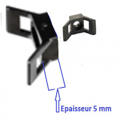 Colliers de serrage Rilsan Noir 180 mm x 9 mm + Embase à visser  lot 100 pièces 2