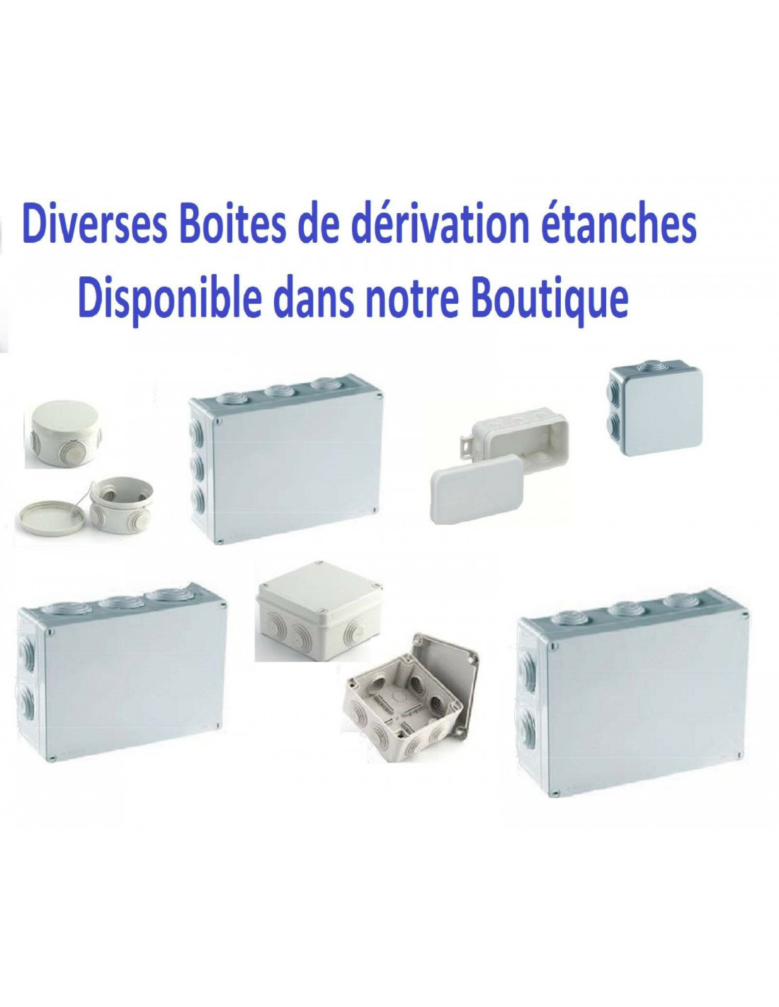 Boite de dérivation étanche 80 x 43 x 38 mm type mini boite de