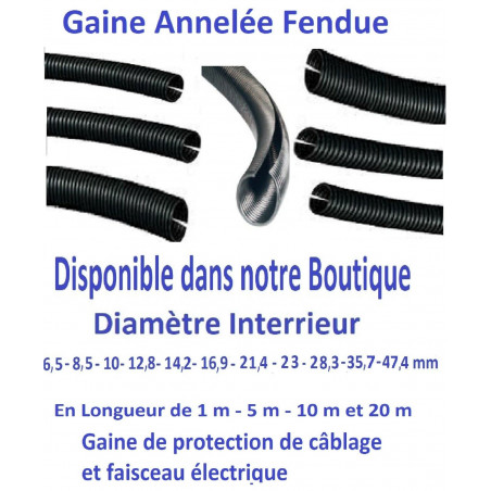 Gaine Fendue Flexible pour Cablage faisceaux