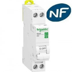 Disjoncteur 1p + n 6A - courbe C - peignable resi9 xp Schneider  R9PFC606