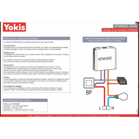 Bobine Electronique à voyant BV40 Yokis 5454071