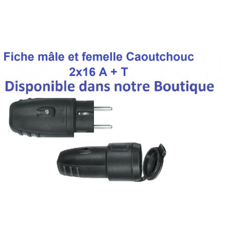 Prise femelle Triphasé CEE 5 x 32A marque PCE 