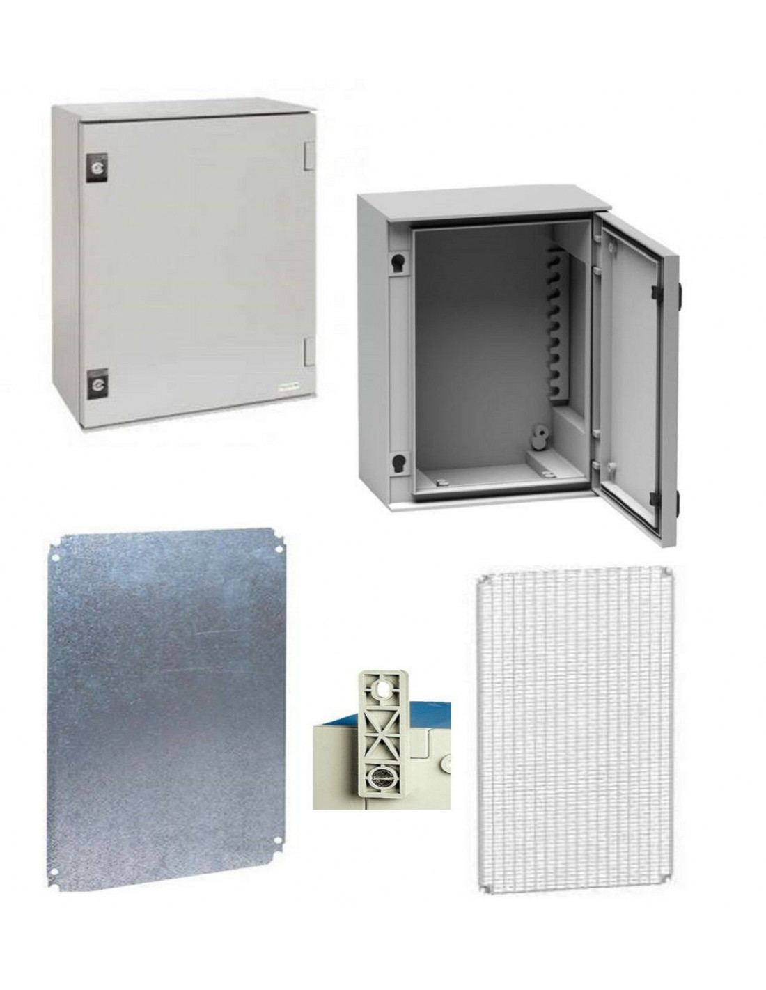 20 Coffrets électrique étanche IP65 - 400 x 300 x 170mm livré avec plaque  de fond pour montage