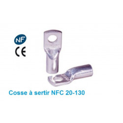 Cosse à sertir 35 mm² - trou Ø 8  -  Lot de 15 pièces 