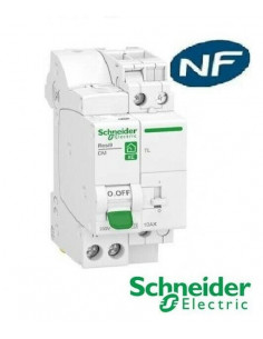 Combiné Disjoncteur + télérupteur embrochable XE 1P+N 16A - Schneider R9ECL616