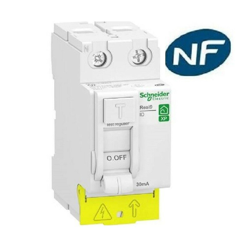 Interrupteur différentiel 2P 63A 30ma type A - Schneider R9PRA263