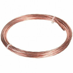 Câble , fil cuivre nu 25 mm²  pour prise et mise à la terre 5 mètres 2