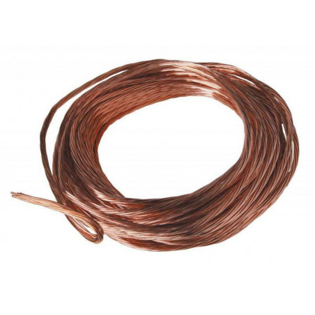 Câble , fil cuivre nu 25 mm²  pour prise et mise à la terre 10 mètres
