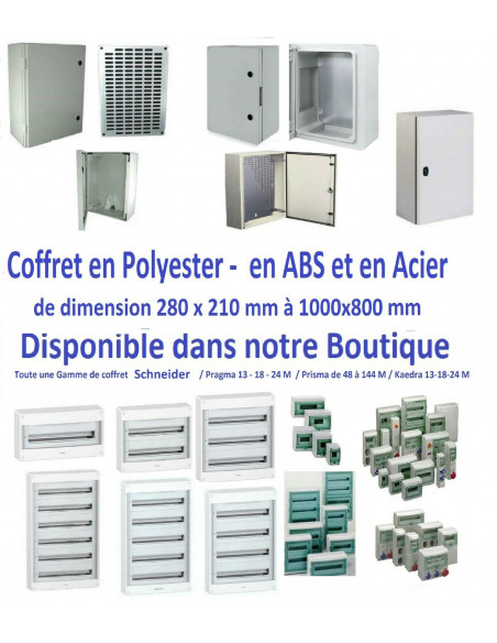 Coffret électrique 8 modules saillie Schneider 13398