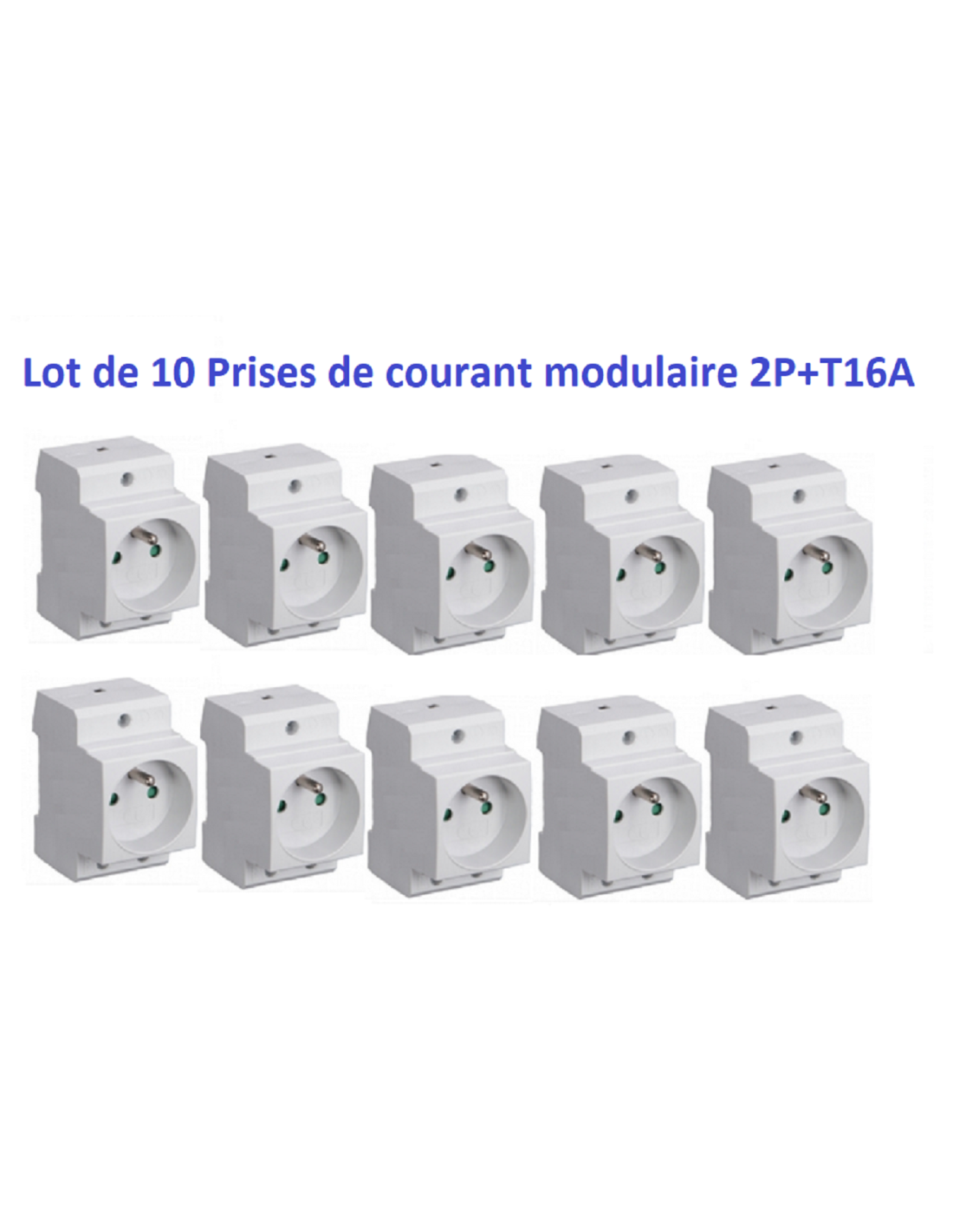 Prise modulaire,10/16A,250V AC,avec sécurité enfant