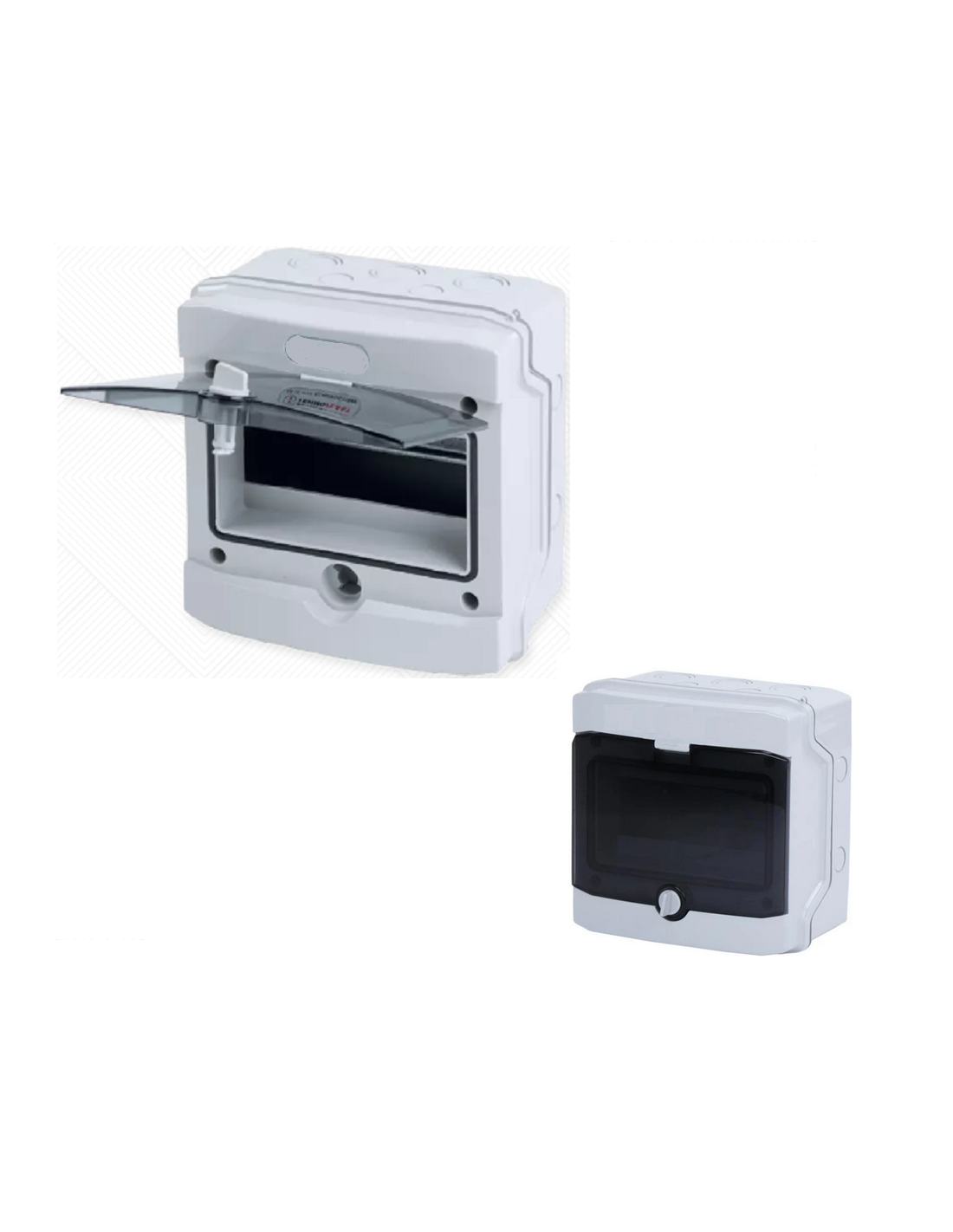 Coffret Électrique Étanche IP65 Zenitech 8 Modules - Équipé Différentiel, Disjoncteur, Prise