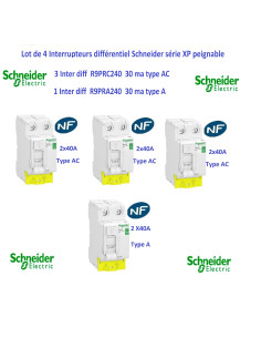 Lot de 4 Interrupteurs...