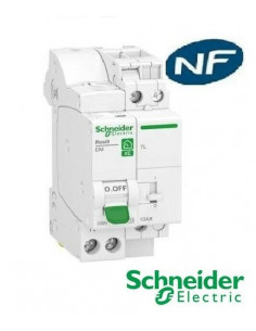 Combiné Disjoncteur + télérupteur embrochable XE 1P+N 10A - Schneider R9ECL610