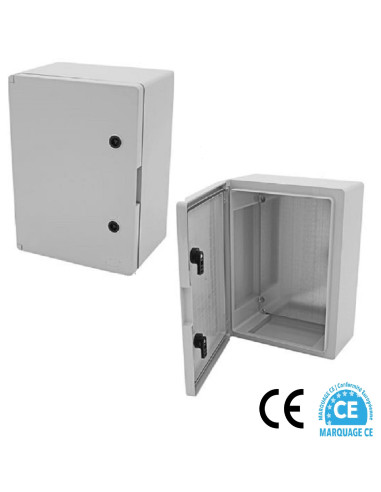 Coffret électrique en métal avec protection IP65 pour fixation au poteau  200 x 300 x 200 mm - Cablematic