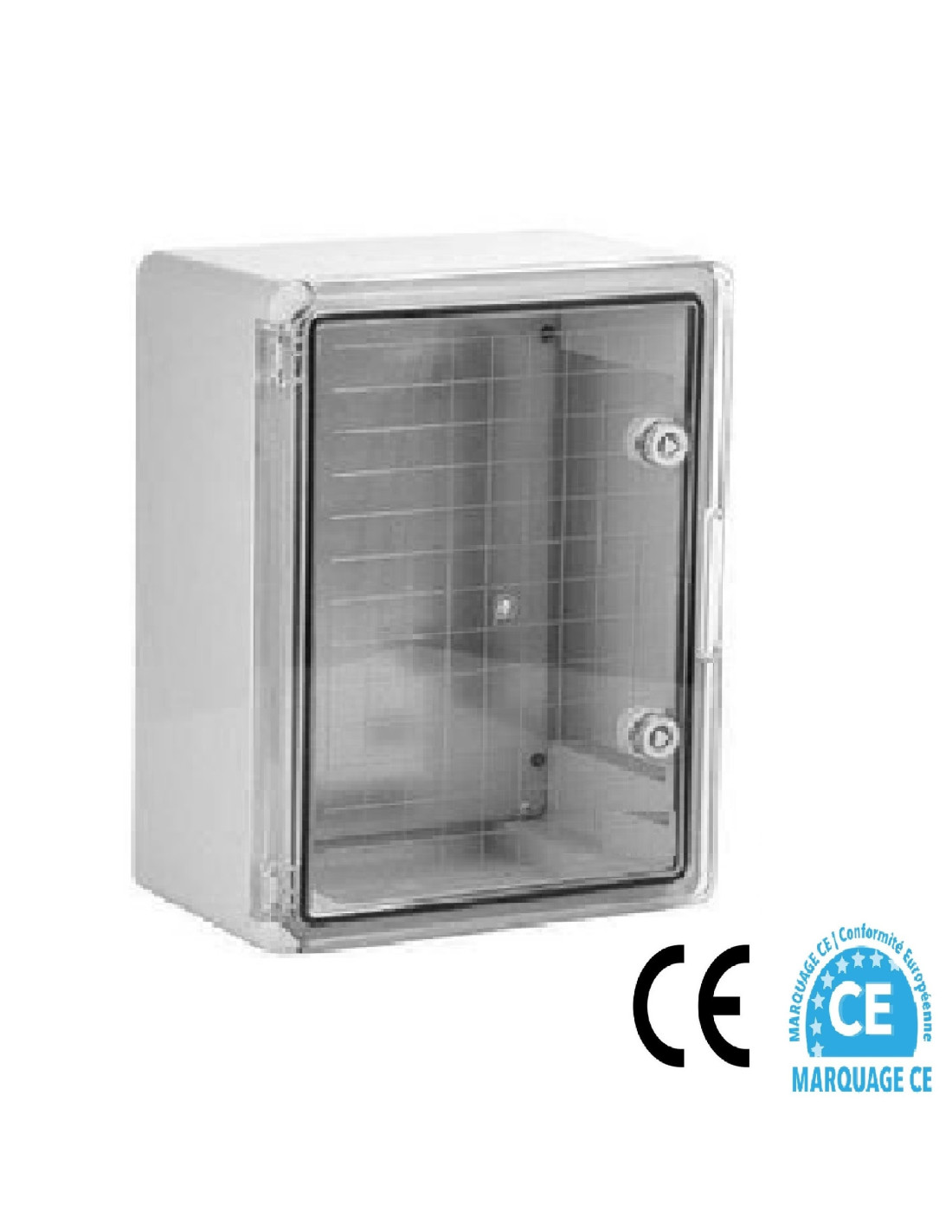 Coffret électrique étanche IP65 porte translucide 400 x 300 x 170 mm