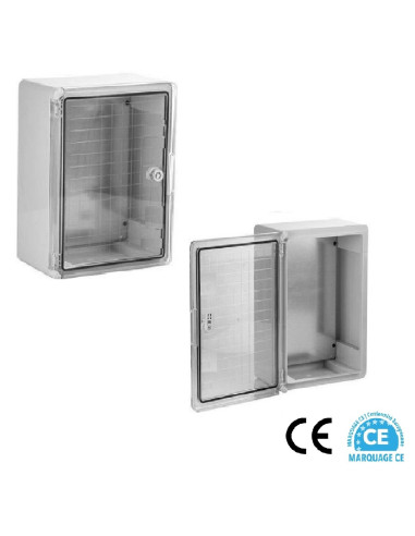 Coffret électrique étanche - IP65 14/24 modules - Porte transparente